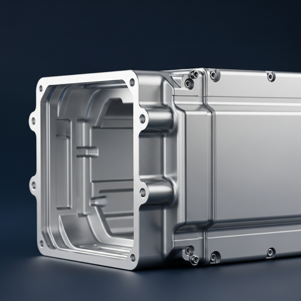 EV aluminum battery enclosure precision machined housing