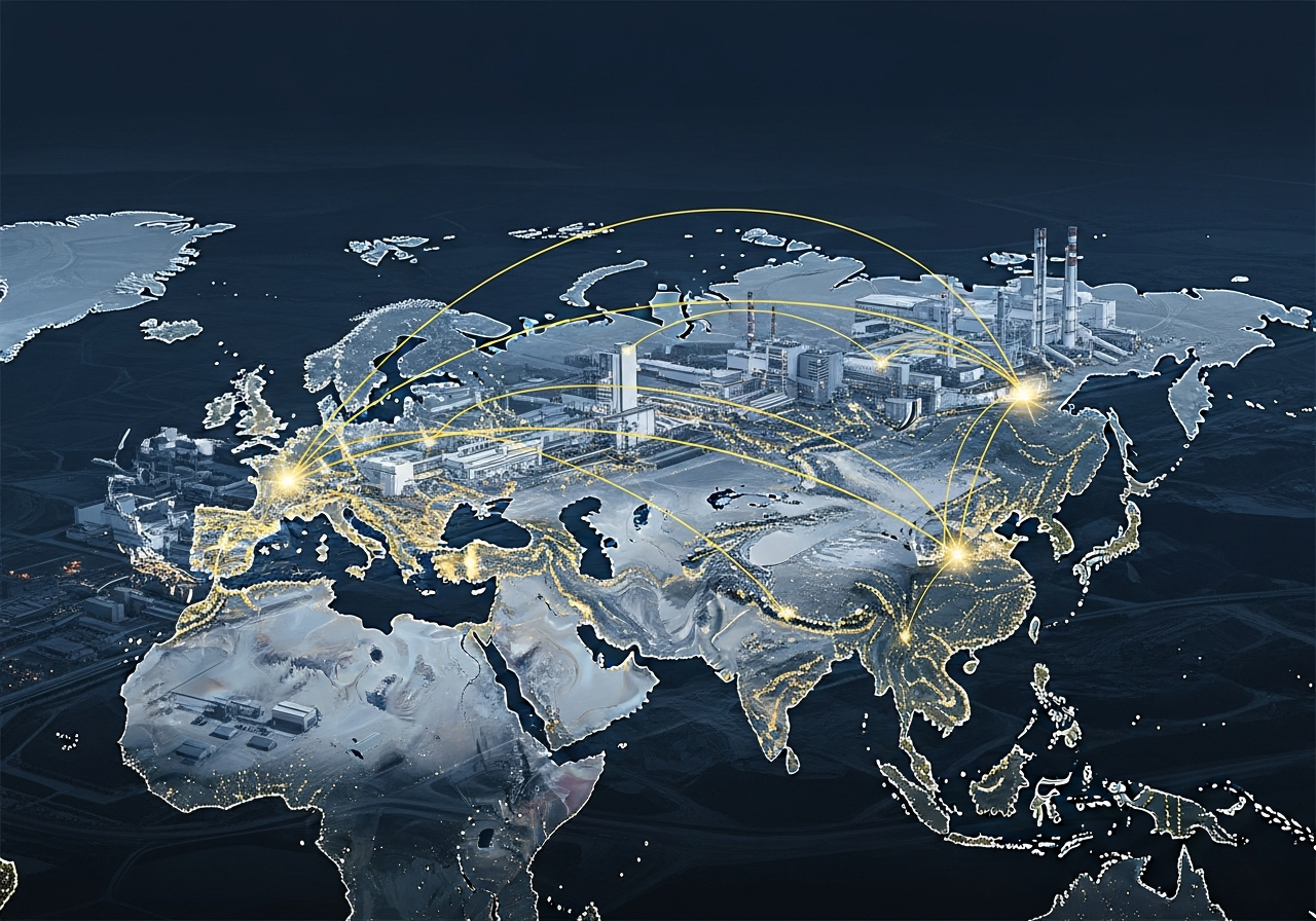 Canada Central Asia trade corridor map